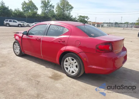 2014 Dodge Avenger Se из США, поврежденный, VIN 1C3CDZAB6EN146973